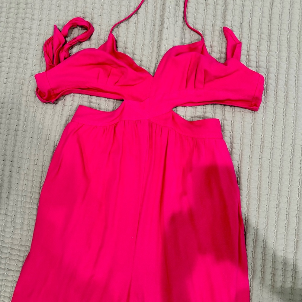 Hot Pink Size Large Cut Out Romper